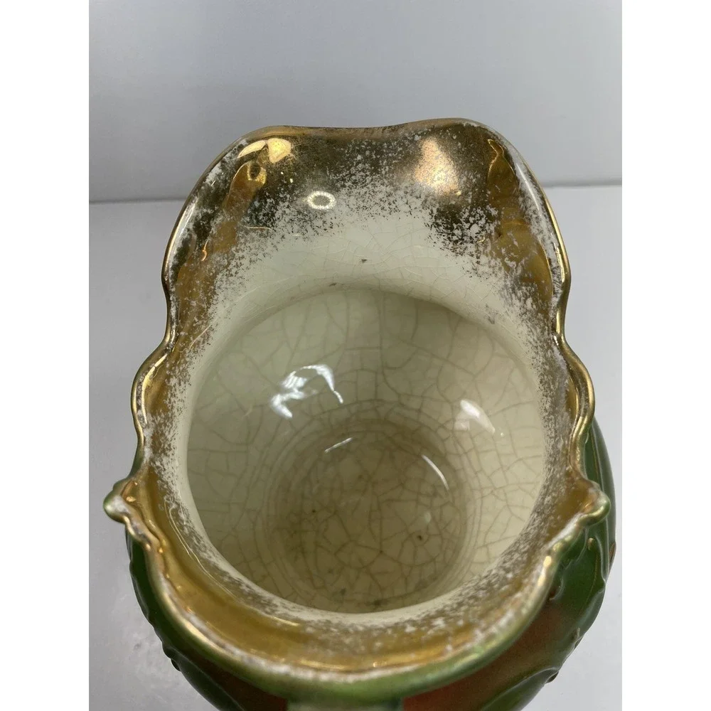 Vintage Haynes Balts 22‎ red green and gold accents Pitcher
